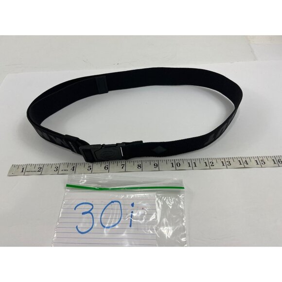  Webbing Belt Black Adjustable Nylon Strap With Buckle Closure 30 Inches main image 4